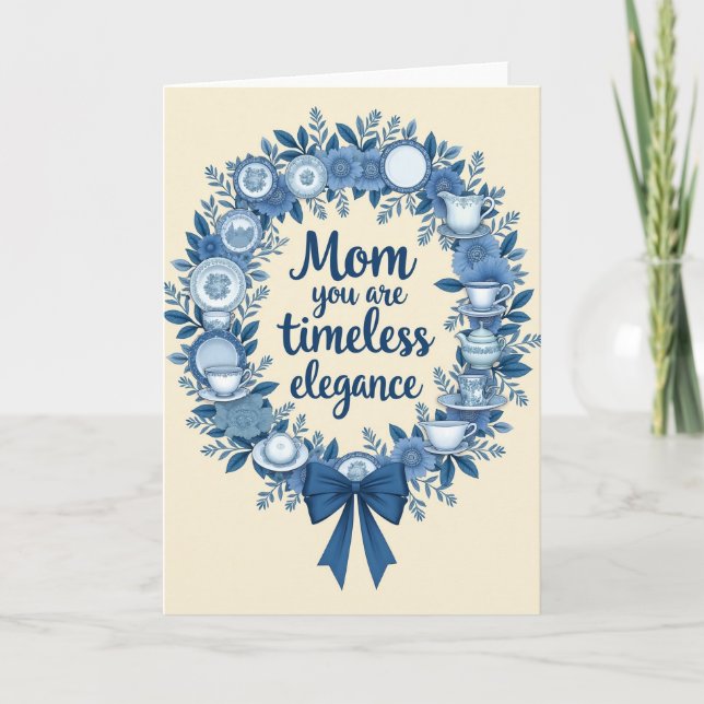 Elegant Mom Tribute Card (Front)