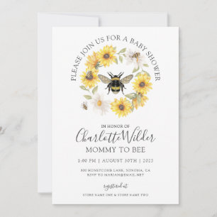 Elegant Mommy To Bee Baby Shower Invitation