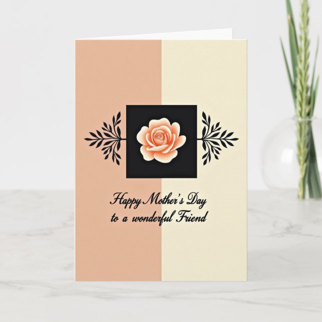 Elegant Moms Day Branch Card (Front)