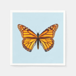 Elegant Monarch Butterfly Party Napkins