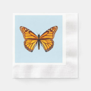 Elegant Monarch Butterfly Party Napkins