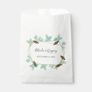 Elegant Monarch Butterfly Wedding  Favor Bag
