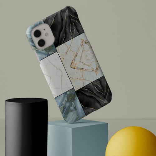 Elegant monochrome Marble pattern modern aesthetic iPhone 13 Pro Max Case