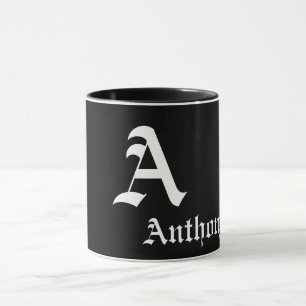 Elegant Monogram A Template Mug