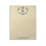 Elegant Monogram and Name | Custom Vintage Paper Notepad