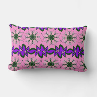 Elegant Monogram Bloom: Beautifully Personal Motif Lumbar Pillow