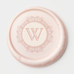 Elegant Monogram Blush Pink Wedding Wax Seal Sticker<br><div class="desc">Elegant Monogram Classic Blush Pink Wedding Wax Seal Sticker. Beautiful wedding wax sticker seal shown in pretty blush pink. Elegant sticker seal adorned with a lovely single letter monogram in a decorative circular frame. Personalize with your wedding monogram. Visit our store, Austen & Grace, to view more of our designer...</div>