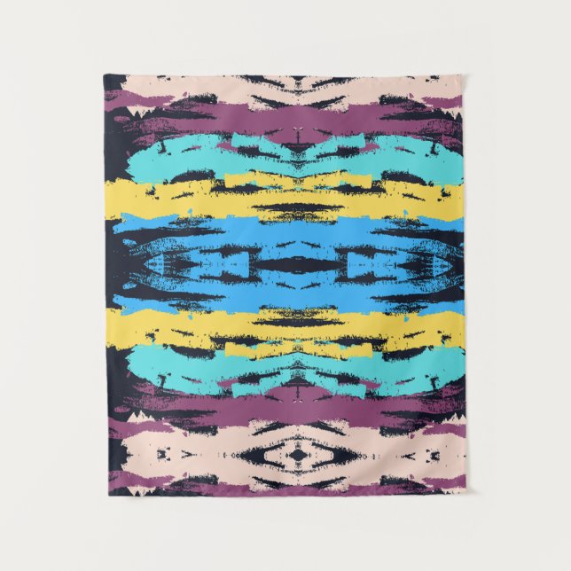 Elegant Monogram  Brush Paint   Tapestry (Front)