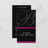 Elegant Monogram Business Card (Front/Back)