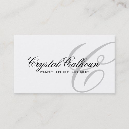 Elegant Monogram Business Card Template