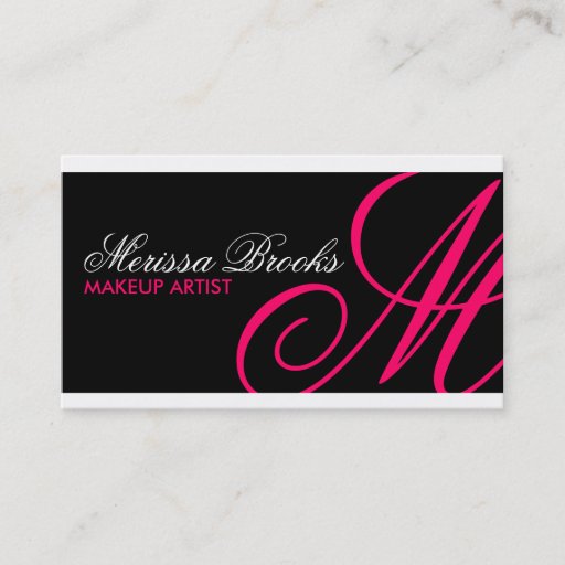 Customizable Elegant Monogram Business Cards
