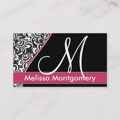 Elegant Monogram business - profile card Business Card
