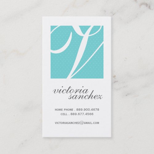 Elegant Monogram Calling Cards Business Card Template