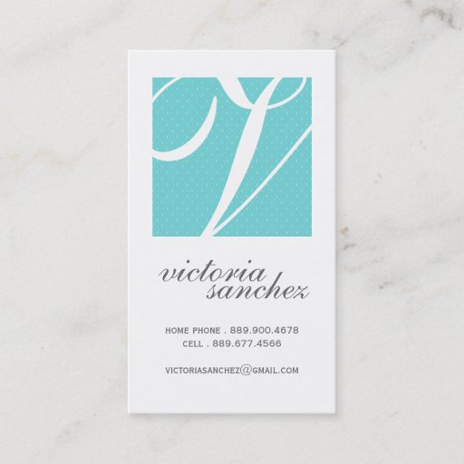 Customizable Elegant Monogram Calling Cards Business Card Template