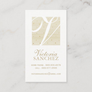 Elegant Monogram Calling Cards