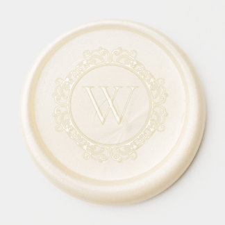 Elegant Monogram Classic Wedding Invitation Wax Seal Sticker