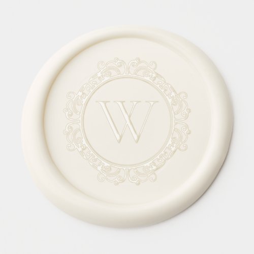 Elegant Monogram Classic Wedding Invitation Wax Seal Sticker