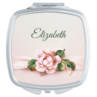 Elegant Monogram compact mirror