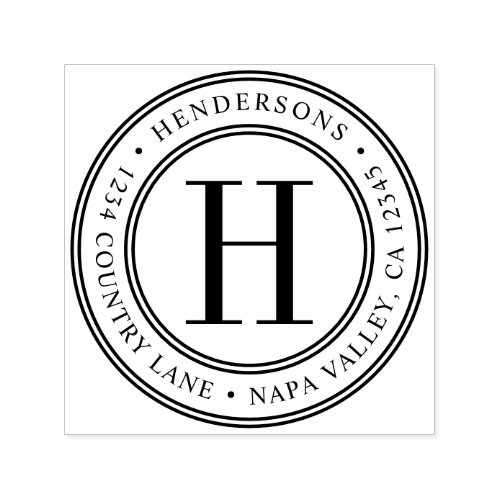 Elegant Monogram | Create Your Own Return Address Self-inking Stamp Elegant Monogram Create Your Own Return Address Self_inking Stamp