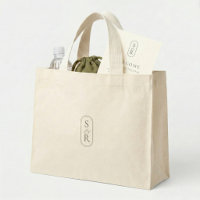 Elegant Monogram Custom Wedding Welcome Bag