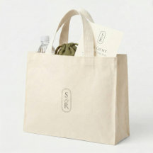 Elegant Monogram Custom Wedding Welcome Bag