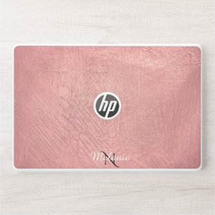 Elegant monogram dark pink Laptop skin