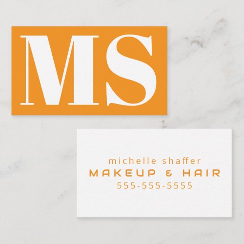 Elegant Monogram Design and Minimalist Business Card