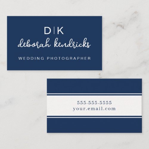 Elegant Monogram Design and Minimalist Business Card