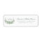 Elegant Monogram Eucalyptus Wedding Return Address