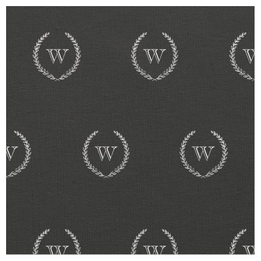 Elegant Monogram Fabric