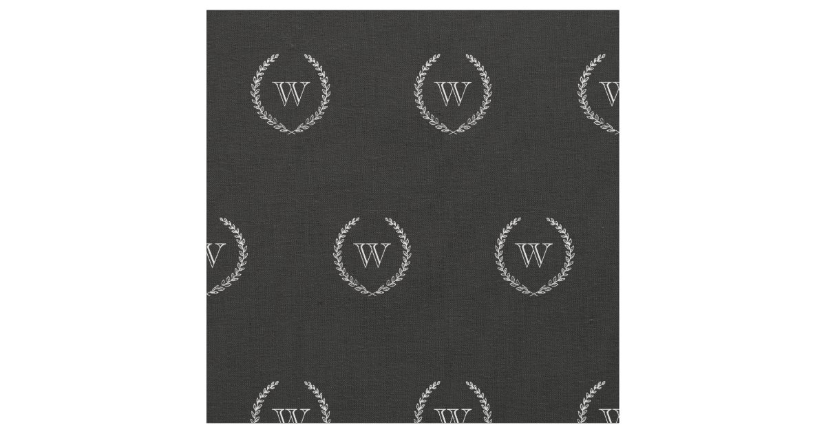 Elegant Monogram Fabric Zazzle