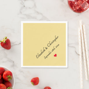 Elegant Monogram Faux Gold Wedding Party Cocktail Napkins