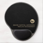 Elegant Monogram for Business Professionals Gel Mouse Pad<br><div class="desc">Experience comfort and style at your desk with this Elegant Monogram Gel Mousepad. The sophisticated design features a refined monogram initial logo on a rich background,  perfect for financial planners and other business professionals.</div>