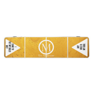 Elegant Monogram Fun Quotes Beer Pong Table