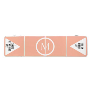 Elegant Monogram Fun Quotes Beer Pong Table