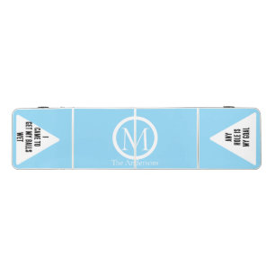 Elegant Monogram Fun Quotes Beer Pong Table