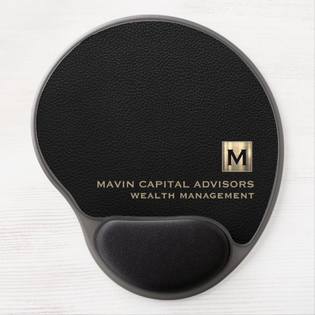 Elegant Monogram Gel Mousepad (Front)