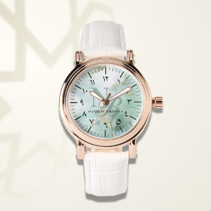 Elegant Monogram Gift for Her, Rose Gold Watch