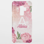 Elegant Monogram Glitter Floral luxury Uncommon Samsung Galaxy S9 Plus Case<br><div class="desc">Elegant Monogram Glitter Floral design. You are welcome to visit my store for more beautiful products.</div>