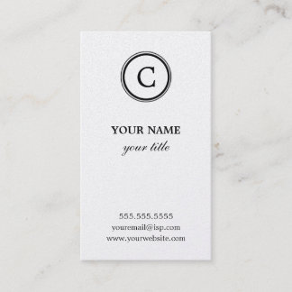Elegant Monogram Gold Business Cards