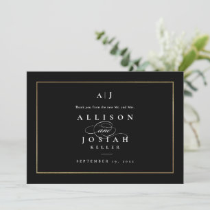 Elegant Monogram Gold Wedding