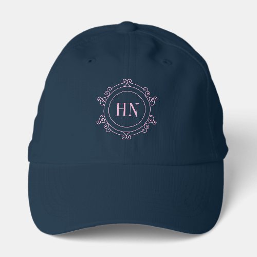 Elegant Monogram Golf Cap