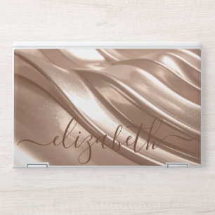 Elegant monogram gray Laptop skin