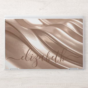 Elegant monogram gray Laptop skin