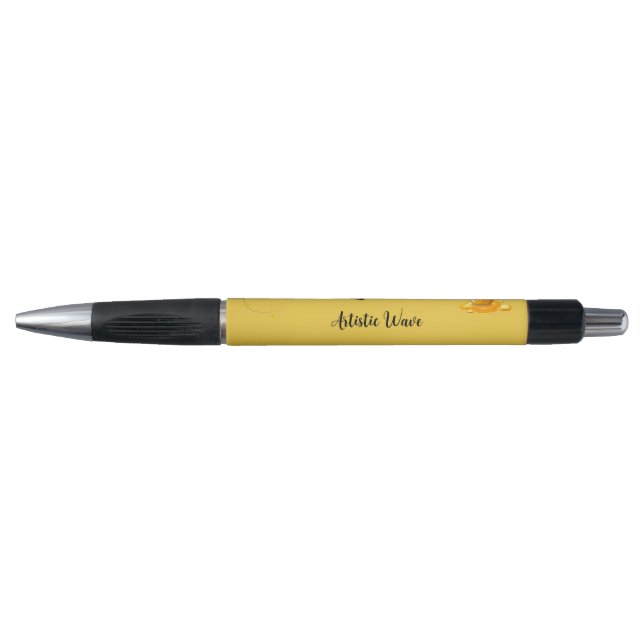Elegant Monogram Honey Pot Pen (Front)