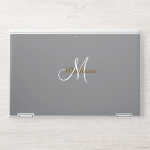 Elegant Monogram HP Laptop Skin