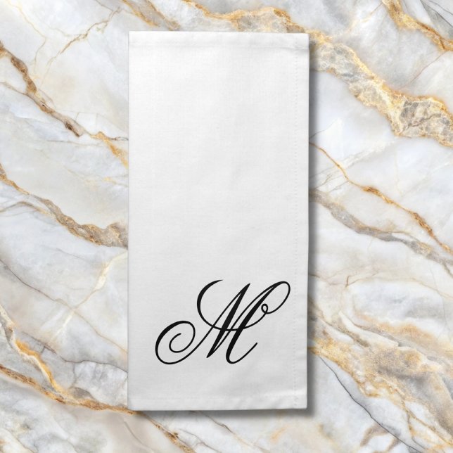Elegant Monogram Initial  Cloth Napkin (Creator Uploaded)