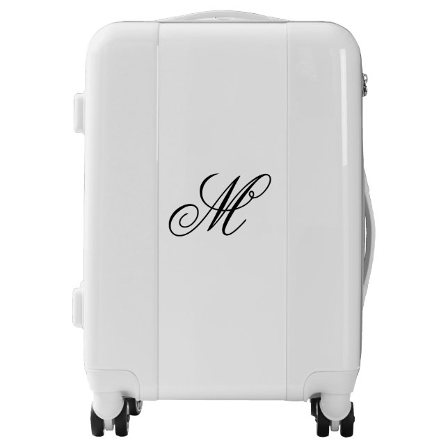 Elegant Monogram Initial  Luggage (Front)