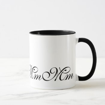 Elegant Monogram Initial M Coffee Mug by MonogramGalleryGifts at Zazzle