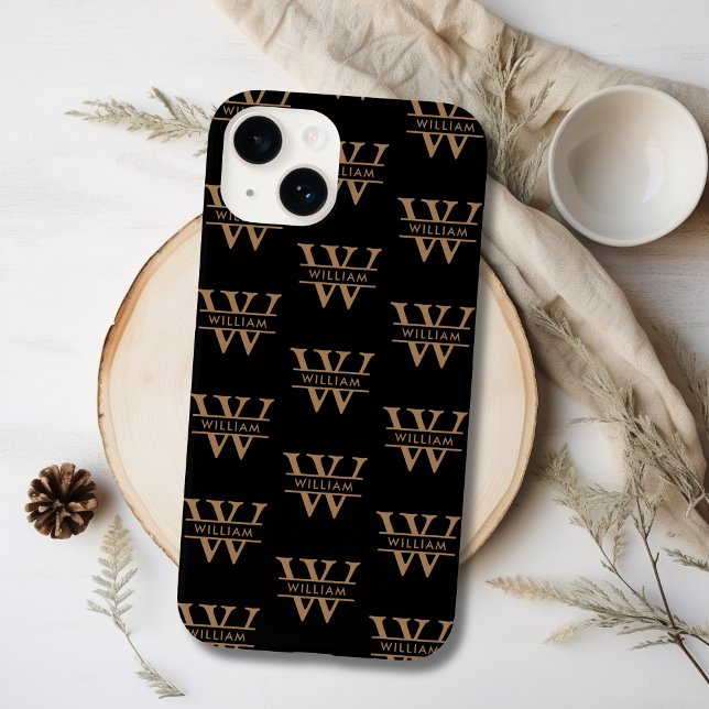 Elegant Monogram Initial Name Black Personalized Case-Mate iPhone Case (Elegant Monogram Initial Name Black Personalized Case-Mate iPhone Case
)